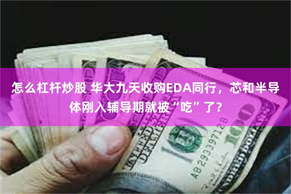 怎么杠杆炒股 华大九天收购EDA同行，芯和半导体刚入辅导期就被“吃”了？