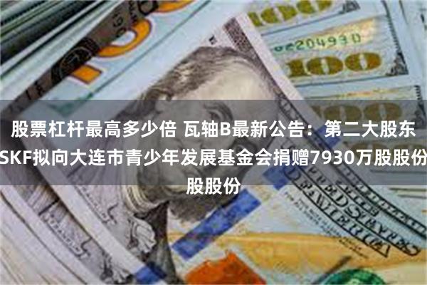股票杠杆最高多少倍 瓦轴B最新公告：第二大股东SKF拟向大连市青少年发展基金会捐赠7930万股股份