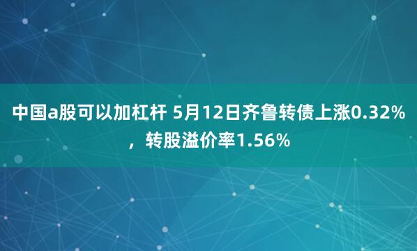 中国a股可以加杠杆 5月12日齐鲁转债上涨0.32%，转股溢价率1.56%
