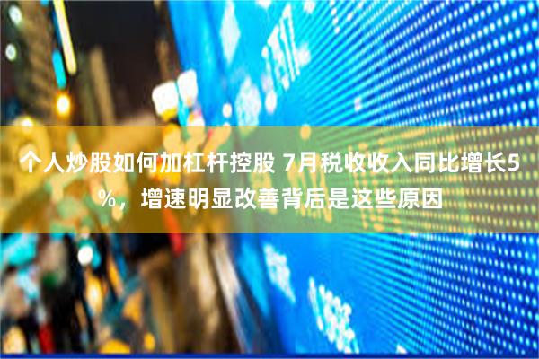 个人炒股如何加杠杆控股 7月税收收入同比增长5%，增速明显改善背后是这些原因