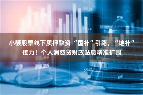 小额股票线下质押融资 “国补”引路，“地补”接力！个人消费贷财政贴息精准扩围